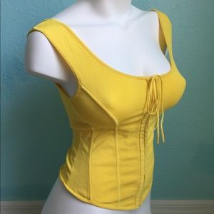 Saks Fifth Avenue Yellow Top